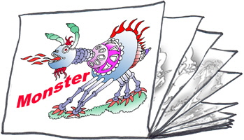 Bilderstapel Monster W